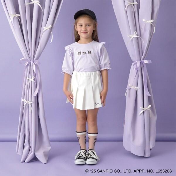 【《三麗歐》】【軟棉】大耳狗&《庫洛米》拼色刺繡五分袖T恤