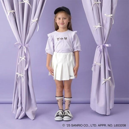 【《三麗歐》】【軟棉】大耳狗&《庫洛米》拼色刺繡五分袖T恤