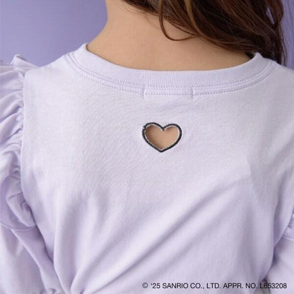 【《三麗歐》】【軟棉】大耳狗&《庫洛米》拼色刺繡五分袖T恤