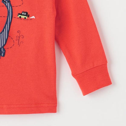 恐龍貼布繡長袖T恤