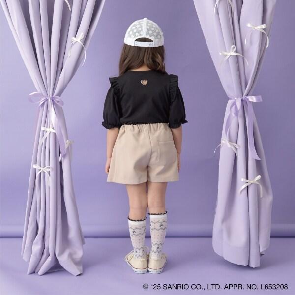 【《三麗歐》】【軟棉】大耳狗&《庫洛米》拼色刺繡五分袖T恤