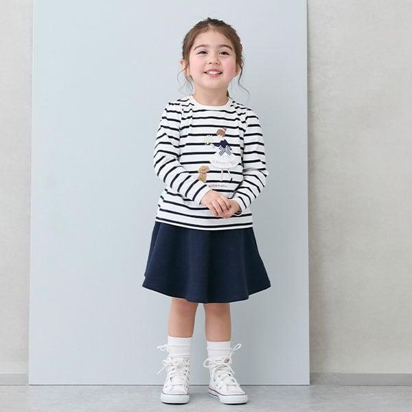 【Link/防汙加工】喇叭裙褲（兒童尺碼）