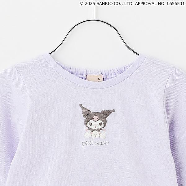 【三麗鷗】花朵網紗長袖T恤