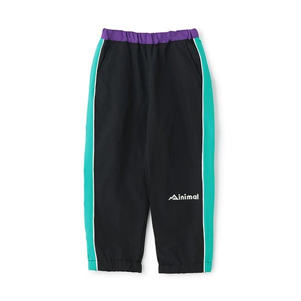 【防潑水】拼接側邊條紋褲