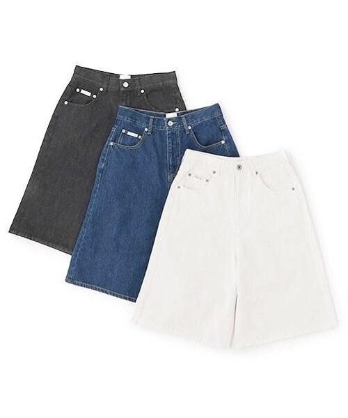 牛仔寬鬆五分褲