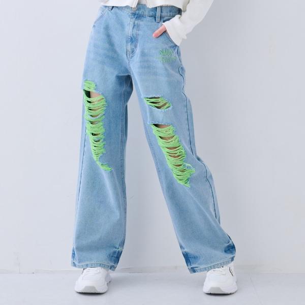 【Nico☆Petit刊載】下線色牛仔褲