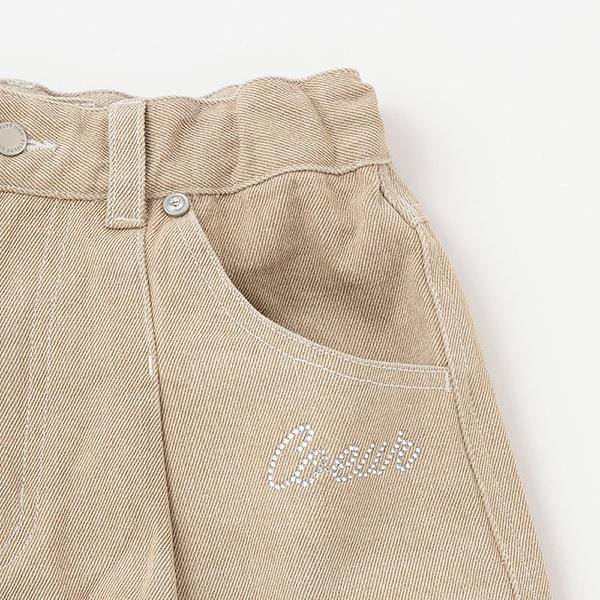 【Nico☆Petit刊載】附愛心腰帶水洗牛仔褲