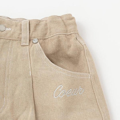 【Nico☆Petit刊載】附愛心腰帶水洗牛仔褲