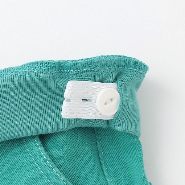 電車刺繡長款直筒褲