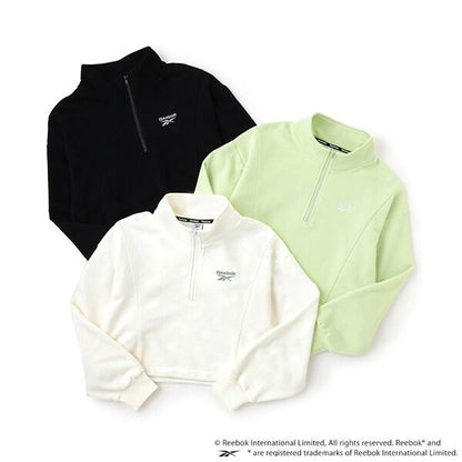 【Reebok】短款半拉鍊上衣