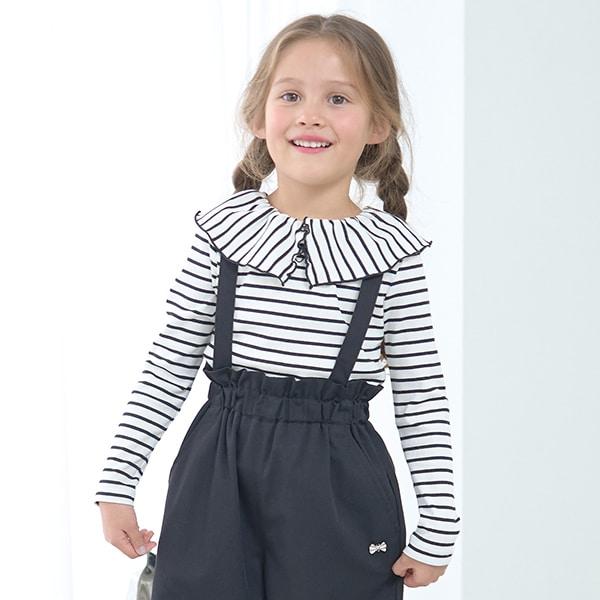 【前後皆可穿】帶領長袖T恤