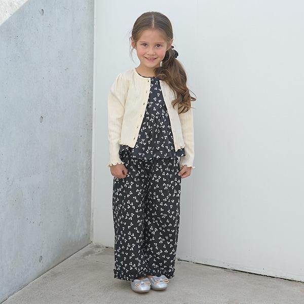 【套裝】荷葉邊襯衫&荷葉邊闊腿褲