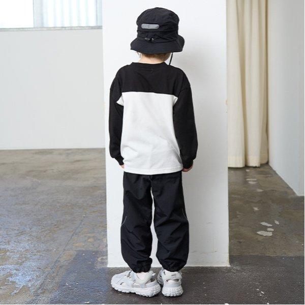 【舒適天竺】寬鬆版拼色字母印花T恤