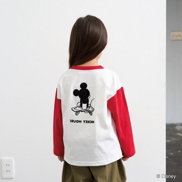 【《迪士尼》】【カイテキ天竺】米老鼠/滑板T恤