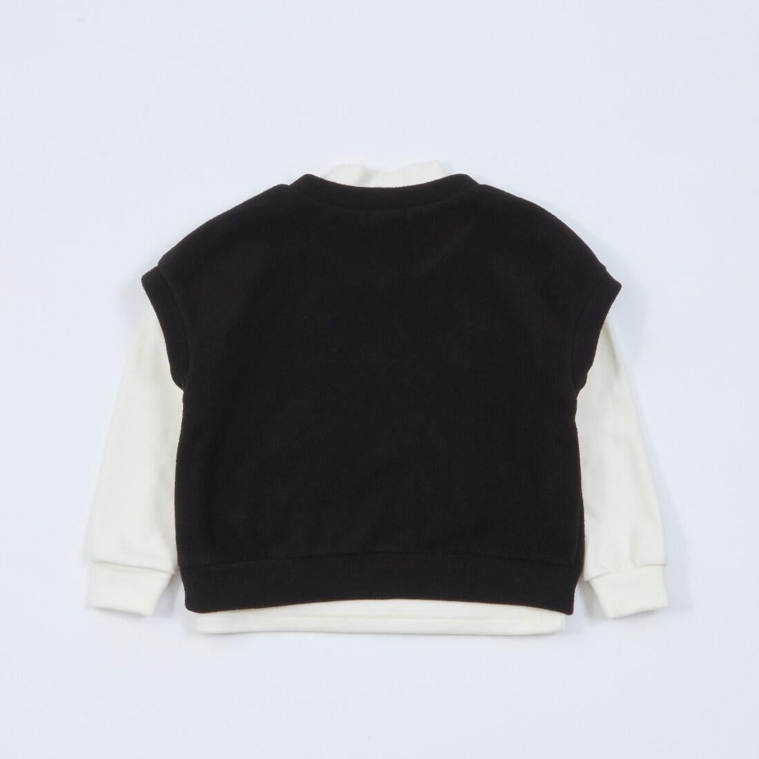 KPBOY抓絨馬甲高領T恤套裝（110～150）