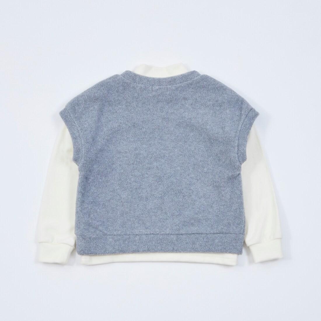 KPBOY抓絨馬甲高領T恤套裝（110～150）