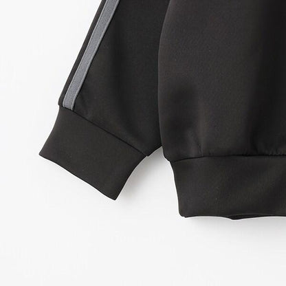 【可成套搭配】拼接袖條紋衛衣