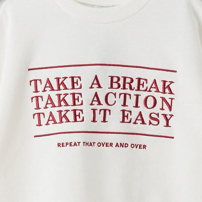 【爸爸同款】兒童寬鬆字母衛衣