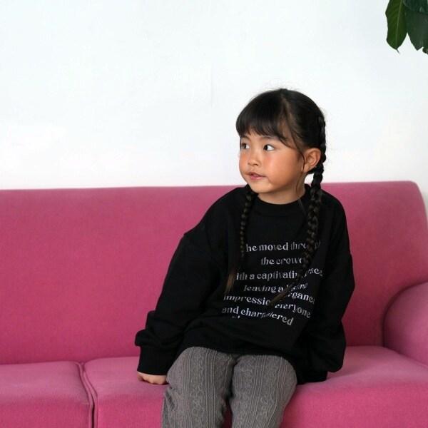 【爸爸同款】兒童寬鬆字母衛衣