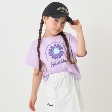 【防汙防潑水】花卉拼接T恤