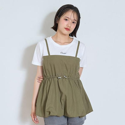 【7days】氣球吊帶拼接T恤