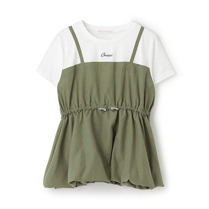 【7days】氣球吊帶拼接T恤