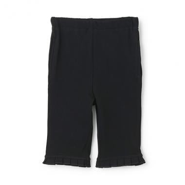 【接觸冷感】七分褶皺荷葉邊褲