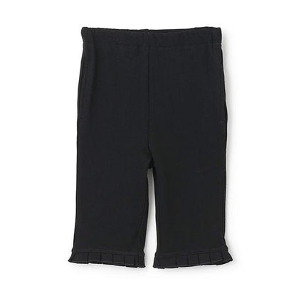 【接觸冷感】七分褶皺荷葉邊褲