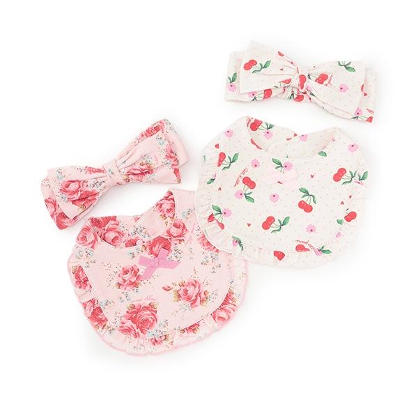 【Cath Kidston】圍兜&髮帶套裝