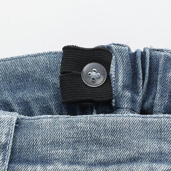 彈力牛仔喇叭褲