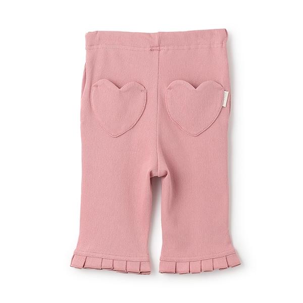 【接觸冷感】七分褶皺荷葉邊褲