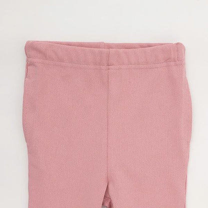 【接觸冷感】七分褶皺荷葉邊褲