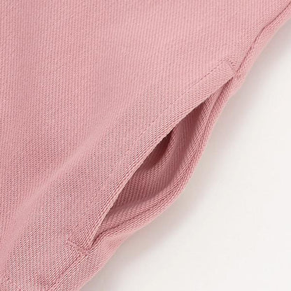 【接觸冷感】七分褶皺荷葉邊褲