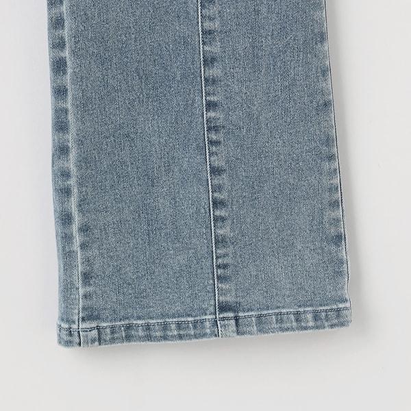 彈力牛仔喇叭褲