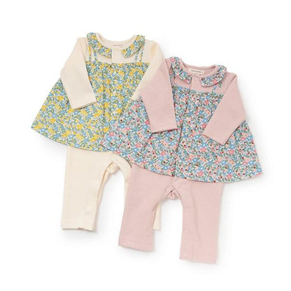 小花圖案疊穿連體衣