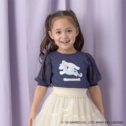 【三麗歐】【軟棉】大耳狗Aurora亮片印花泡泡袖T恤