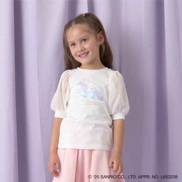 【三麗歐】【軟棉】大耳狗Aurora亮片印花泡泡袖T恤