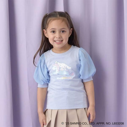 【三麗歐】【軟棉】大耳狗Aurora亮片印花泡泡袖T恤