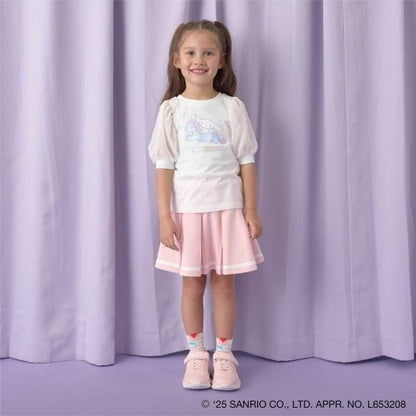 【三麗歐】【軟棉】大耳狗Aurora亮片印花泡泡袖T恤