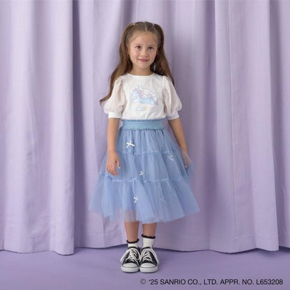 【三麗歐】【軟棉】大耳狗Aurora亮片印花泡泡袖T恤