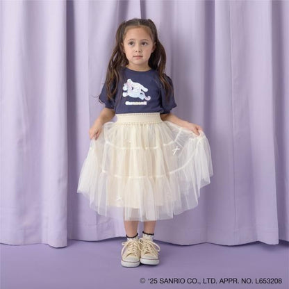 【三麗歐】【軟棉】大耳狗Aurora亮片印花泡泡袖T恤