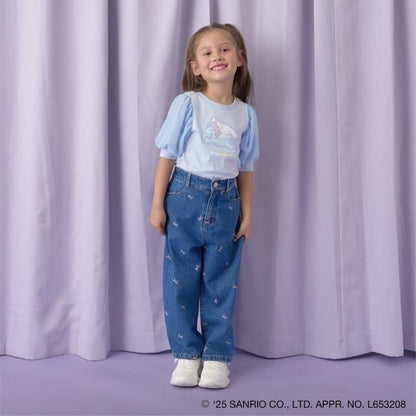 【三麗歐】【軟棉】大耳狗Aurora亮片印花泡泡袖T恤