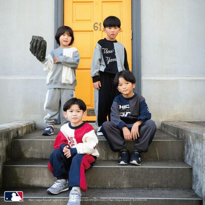 【MLB】拼接寬鬆衛衣