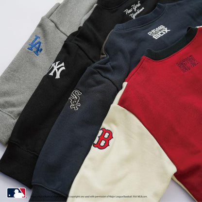 【MLB】拼接寬鬆衛衣