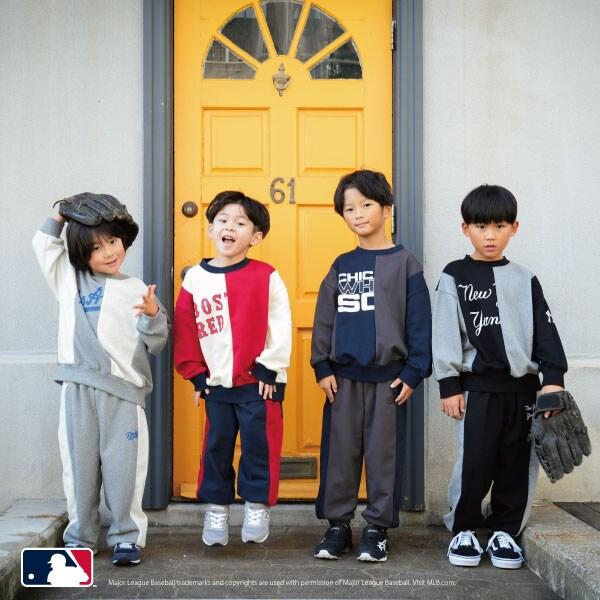 【MLB】拼接寬鬆衛衣