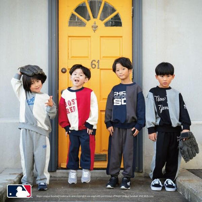 【MLB】拼接寬鬆衛衣