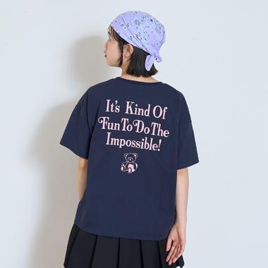 【GOODPRICE】【純棉100%】小熊刺繡T恤