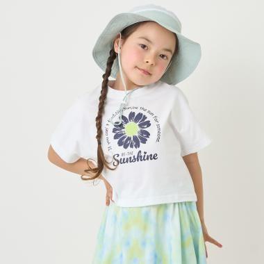 【防汙防潑水】花卉拼接T恤