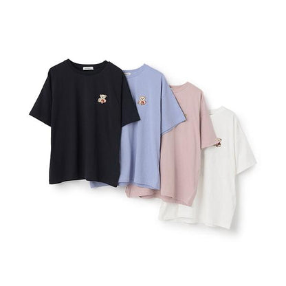 【GOODPRICE】【純棉100%】小熊刺繡T恤