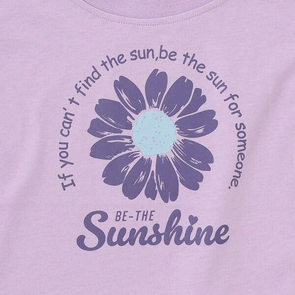 【防汙防潑水】花卉拼接T恤